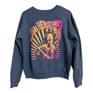 Jimi Hendrix Womens Band Concert Sweatshirt Rock Music Fan Tour Small